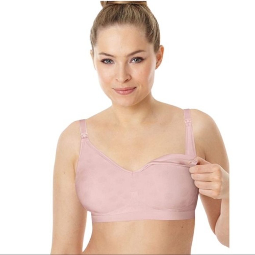 NWT Playtex Seamless Wire Free Nursing Bra Size XS Pink